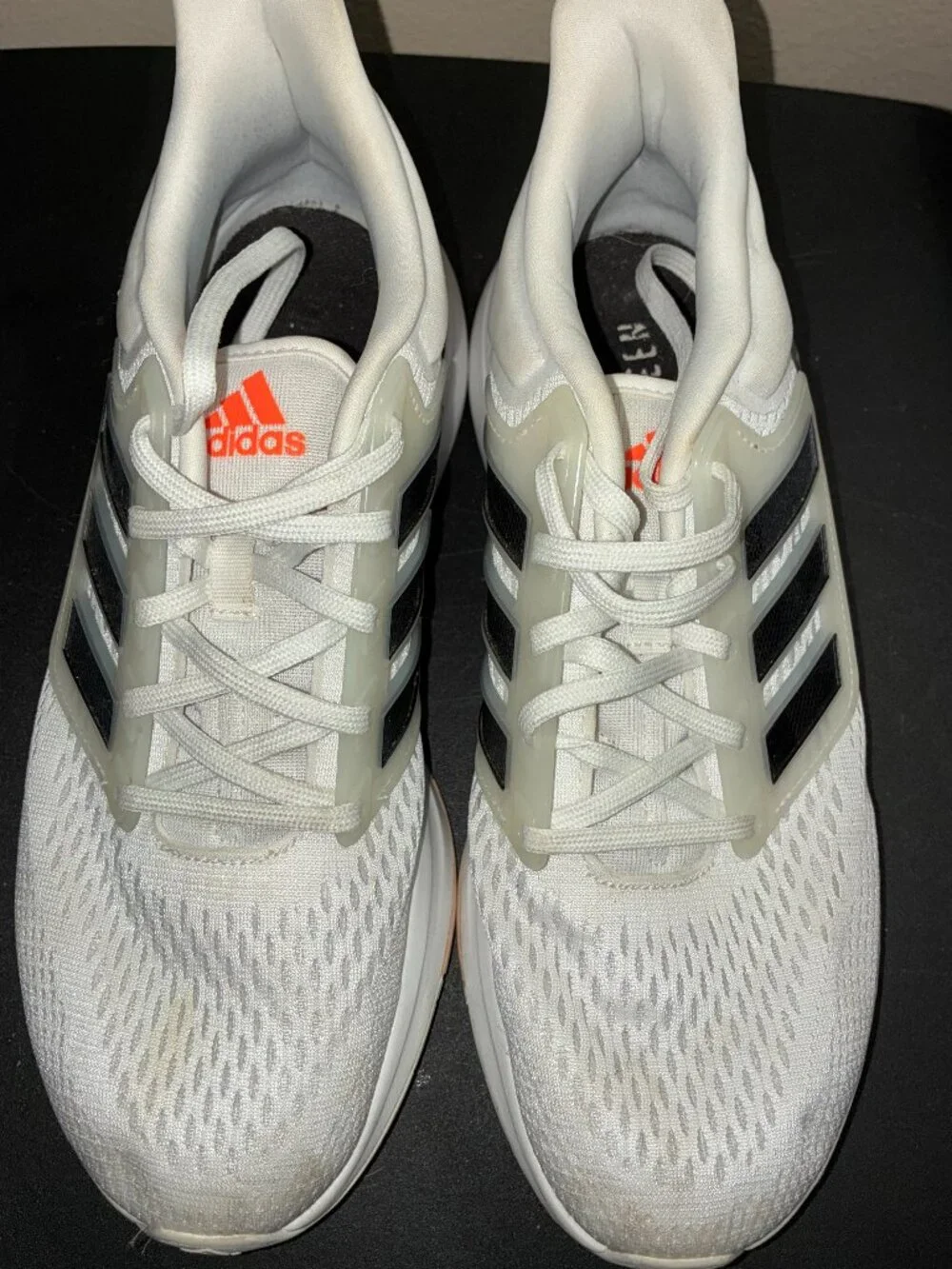 Adidas EQ21 White, Iron, Metallic; H00540; Women's 9.5